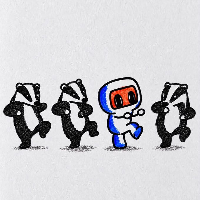 memee — badger badger